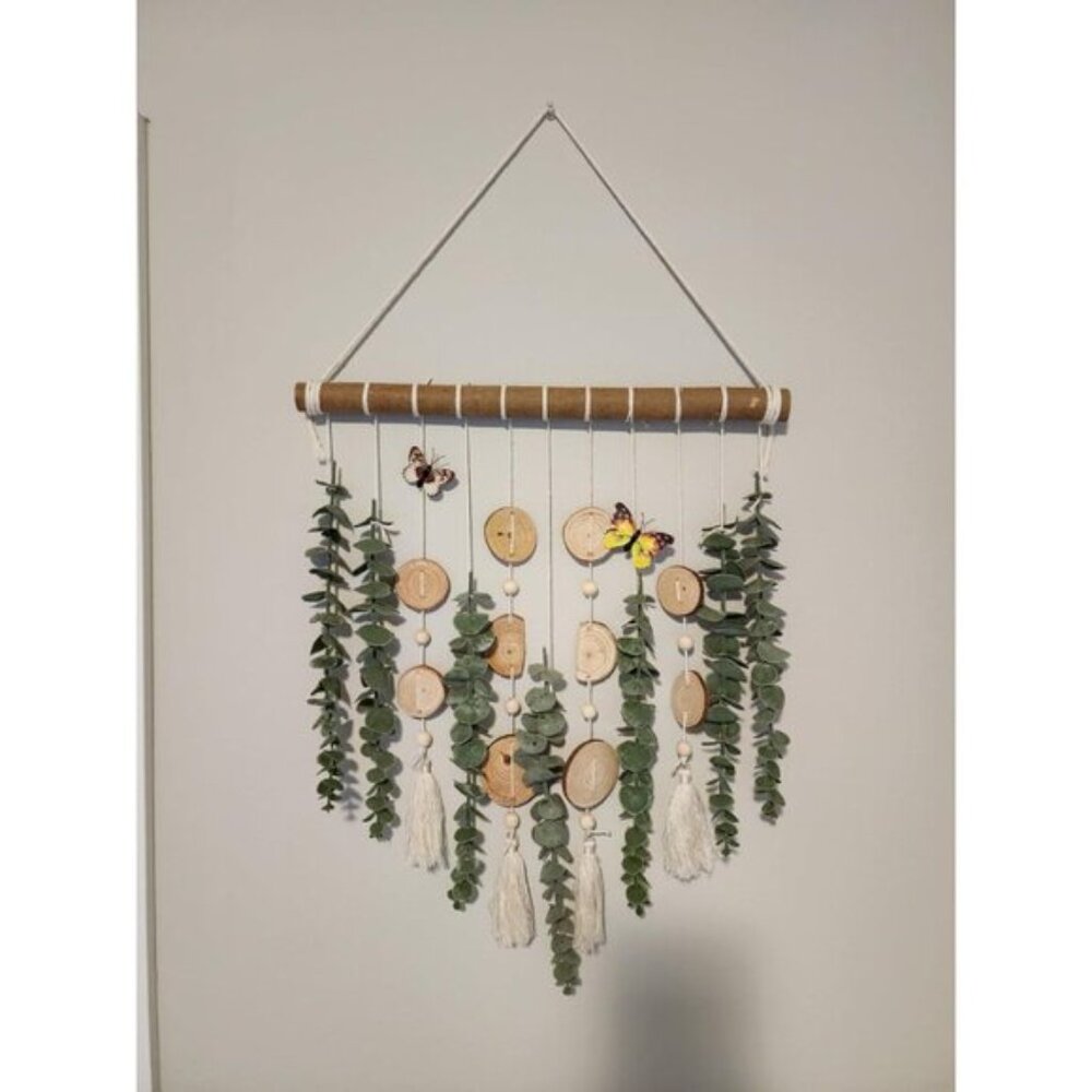New Artificial Greenery Eucalyptus with Wooden Stick for Wall Decoration - Picture 2 of 11